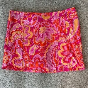Colorful Paisley Mini Skirt